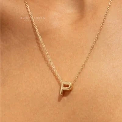 Foto Colar Inicial Lisa Banho de Ouro 18 K