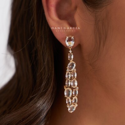 Foto Brinco Pêndulo Renata Banho de Ouro 18 K