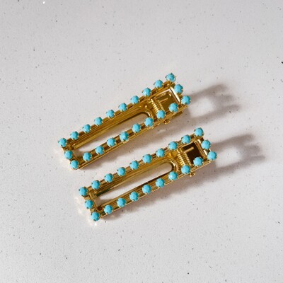 Foto Dupla Bico de Pato Sofia Turquesa