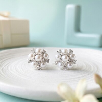 Foto Brinco Pérola Ana Pequeno Prata 925