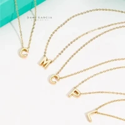 Foto Colar Inicial Lisa Banho de Ouro 18 K
