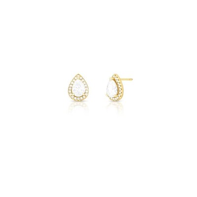 Foto Brinco Gota M Banho de Ouro 18 K