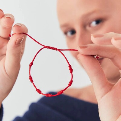 FotoPulseira 7 Nós Trançada Fio Encerado Prata 925