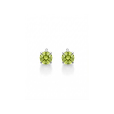 FotoBrinco Solitário 4 MM Apple Green Prata 925