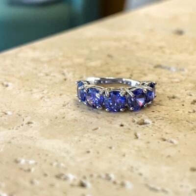 Foto Falso Piercing Tanzanita Prata 925