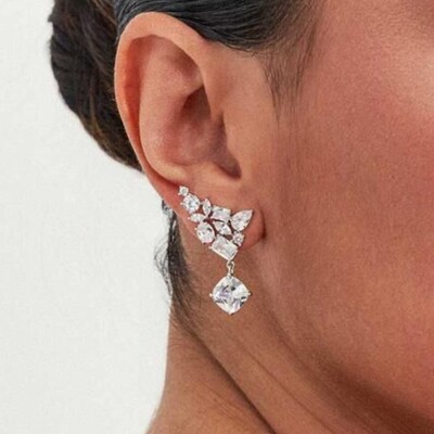 Foto Brinco Ear Cuff Rita Ródio Branco