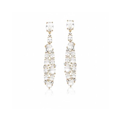 Foto Brinco Pêndulo Renata Banho de Ouro 18 K