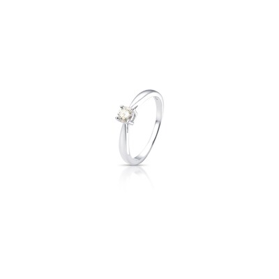 Foto Anel Solitário Moissanite 4 MM Prata 925