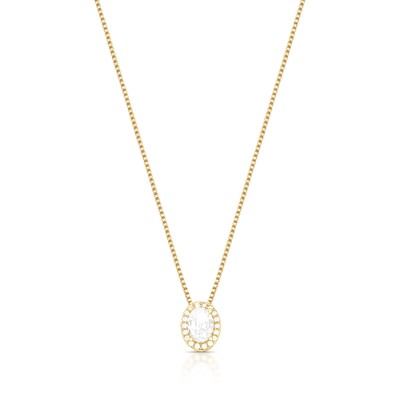 Foto Colar Oval Banho de Ouro 18 K