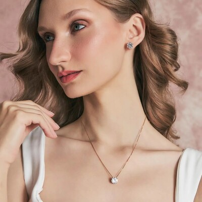 FotoConjunto Ponto de Luz 8 MM Duda Banho de Ouro 18 K