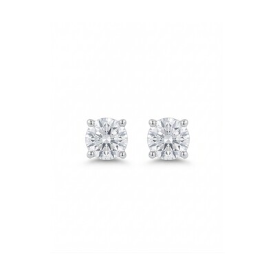 Foto Brinco Ponto de Luz Zircônia 6 MM Prata 925