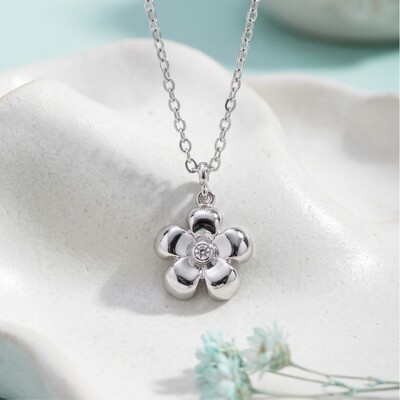 Foto Colar Margarida Ródio Branco