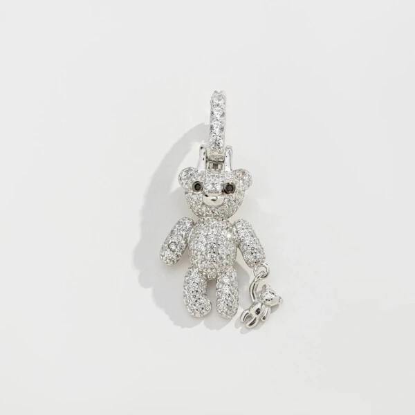 Pingente Urso Filhote Prata 925