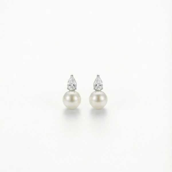 Brinco Pérola Gota Ruth Prata 925