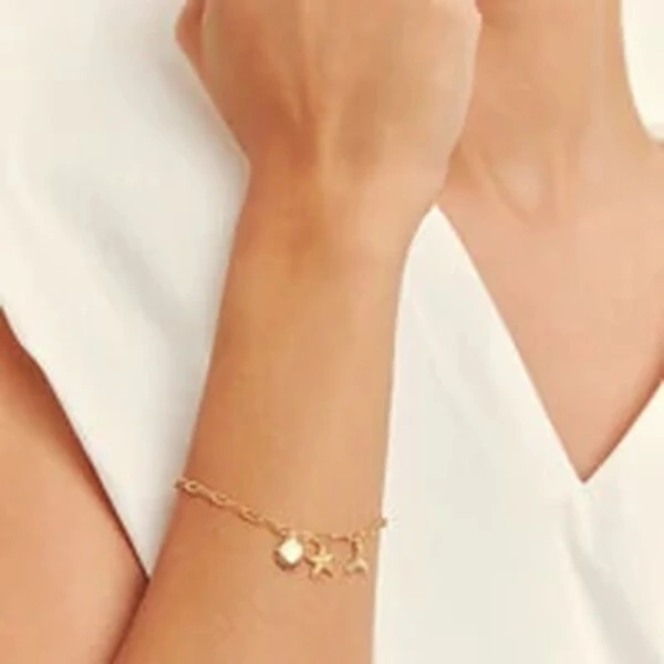 Pulseira Brisa Banho de Ouro 18 K