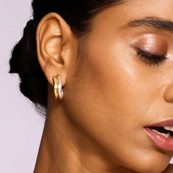 Meia Argola Curva Mix de Banhos Fosco