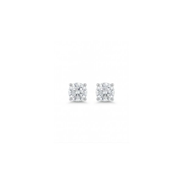 Brinco Ponto de Luz Zircônia 4 MM Prata 925