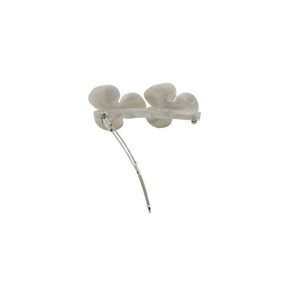 Clipe Trevo Duplo Madrepérola Acetato