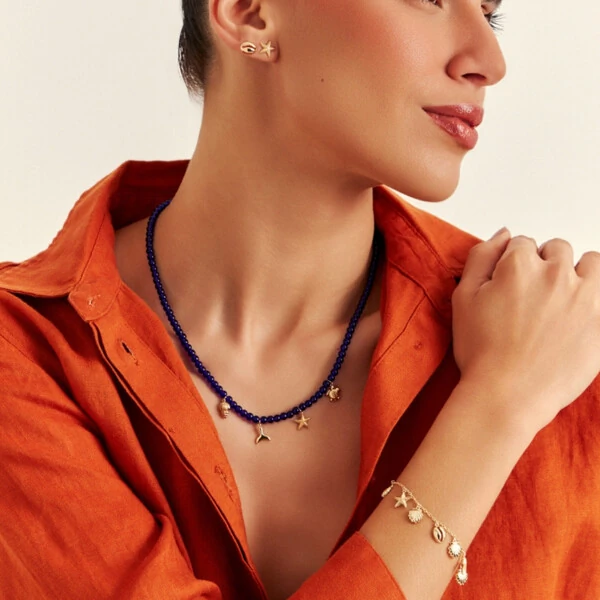 Colar Sodalitas Brisa Banho de Ouro 18 K