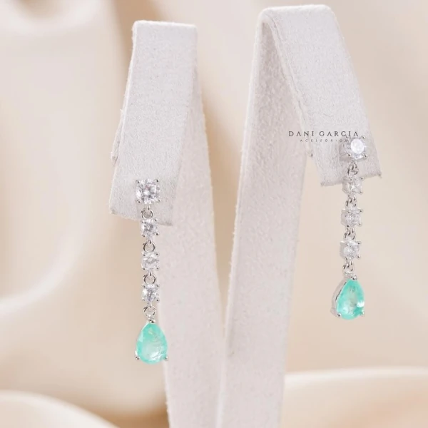 Brinco Riviera Gota Colombiana Ponta Prata 925