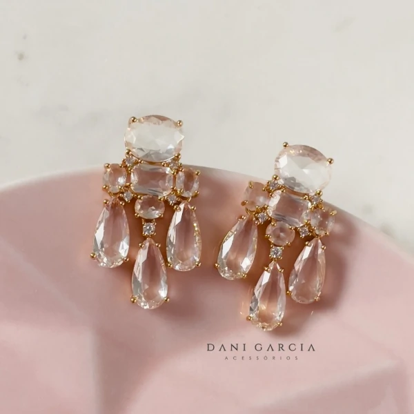 Brinco Lili Banho de Ouro 18 K