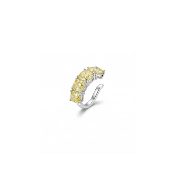 Falso Piercing Yellow Fancy Prata 925
