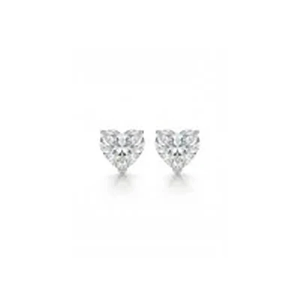 Brinco Heart 8mm Prata 925 | 4ct