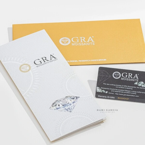 Colar Coração Moissanite 5 MM Prata 925
