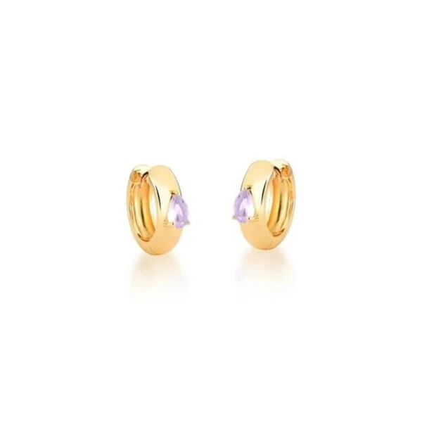 Argola Tania Banho de Ouro 18 K