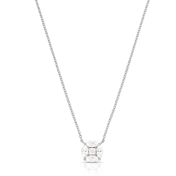 Colar Pingente Moissanite Illusion Prata 925 | Dani Garcia