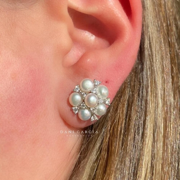 Brinco Pérola Ana Pequeno Prata 925