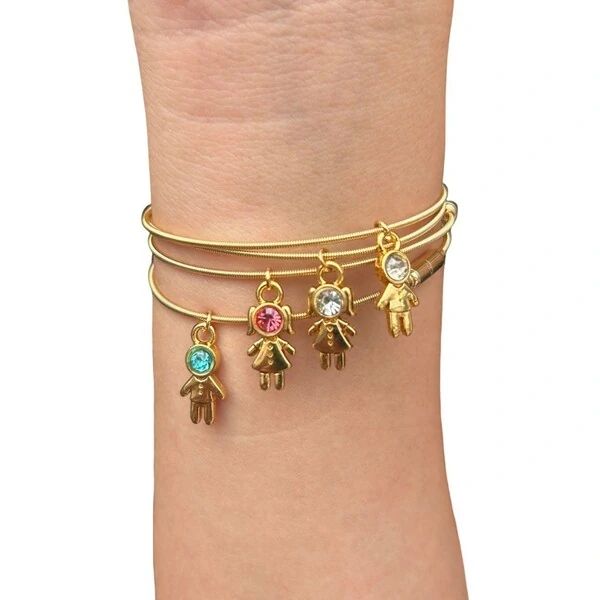 Pulseira Corda de Violão Menina Banho de Ouro 18 K