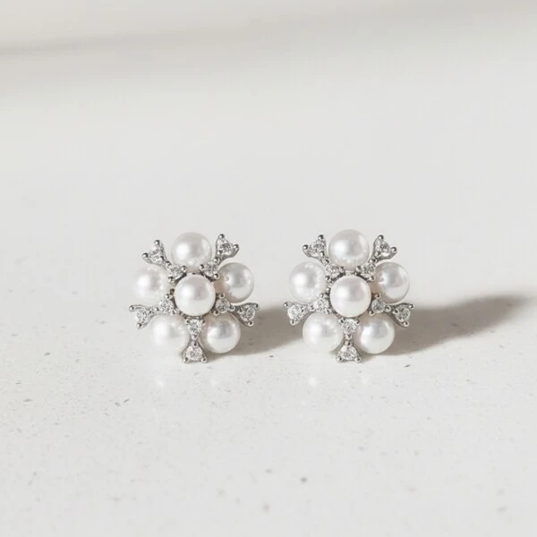 Brinco Pérola Ana Pequeno Prata 925