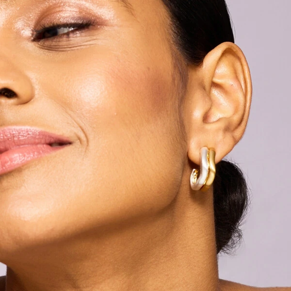 Meia Argola Curva Mix de Banhos Fosco