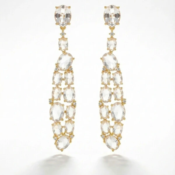 Brinco Eva Banho de Ouro 18k