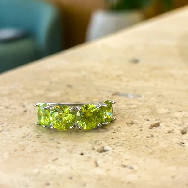 Falso Piercing Apple Green Prata 925