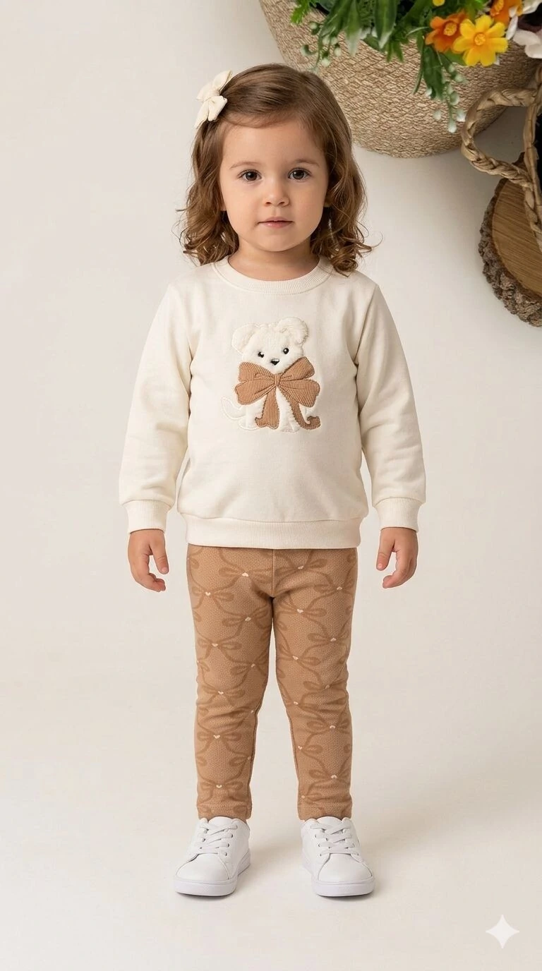 FotoConjunto Ursinha Laço 🎀🧸