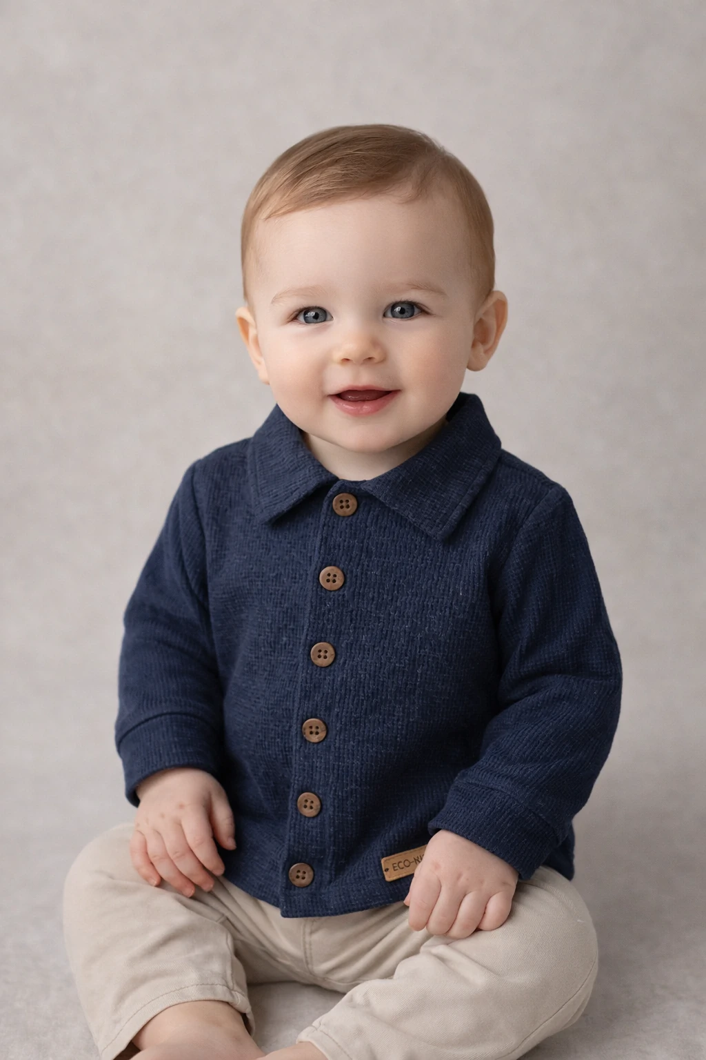 FotoCamiseta/Jaqueta Botões Amadeirados