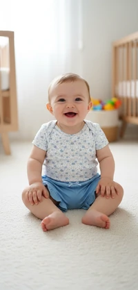 Conjunto Baby Garden: Floral Delicado e Azul Serenity