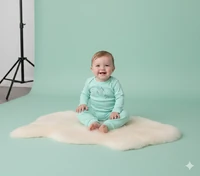 Conjunto Bebê unissex em suedini