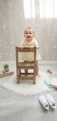 Vestido Bebê com Bordado Floral