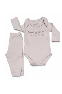 Conjunto Bebê unissex em suedini