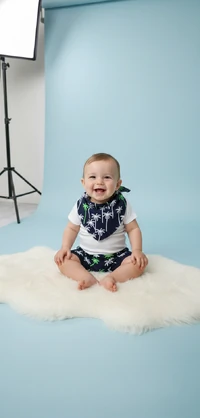 Conjunto Baby Tropical Premium – Body, Shorts e Babador Bandana