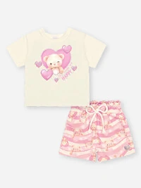 CONJUNTO BLUSA E SHORTS