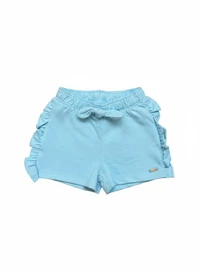 Shorts Conforto com Laço e Babados Laterais