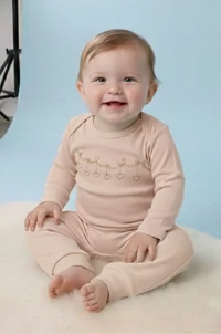 Conjunto Bebê unissex em suedini