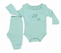 Conjunto Bebê unissex em suedini