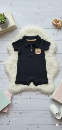 Macacão Romper Polo Baby Leãozinho