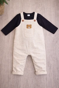 Jardineira Teddy Hug 🧸✨