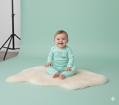 Foto Conjunto Bebê unissex em suedini